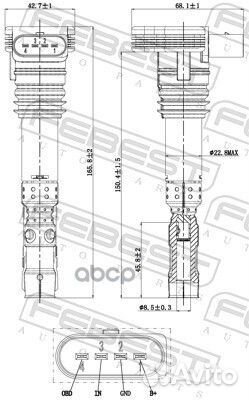 Катушка зажигания audi A6/avant 2005-2011 USA