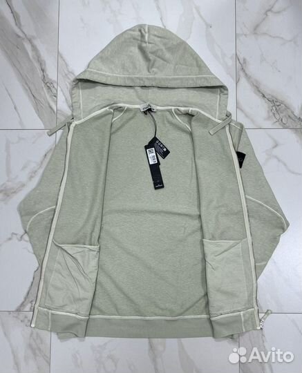 Кофта (худи) на молнии Stone Island zip hoodie 3XL