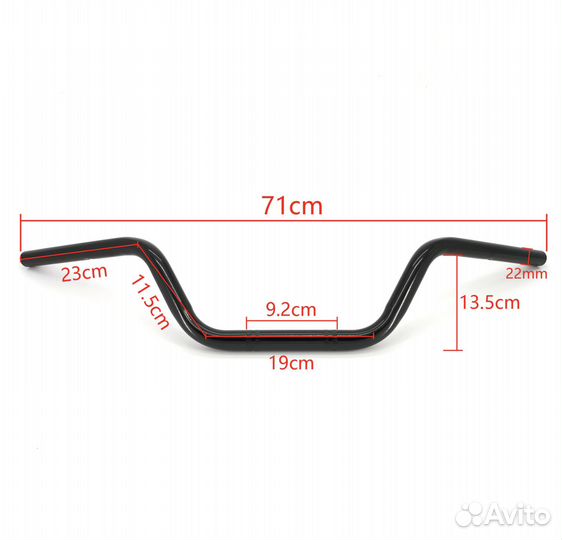 Мотоциклетный руль 22мм honda YAMaha Suzuki мото