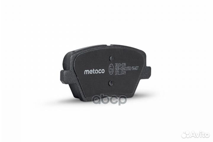 Колодки тормозные задние ceed 18- 3010239 metaco