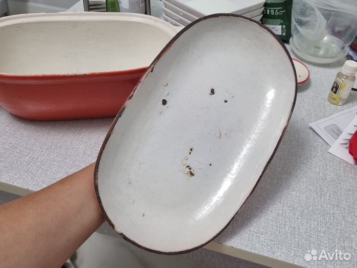 Утятница чугунная эмалированная