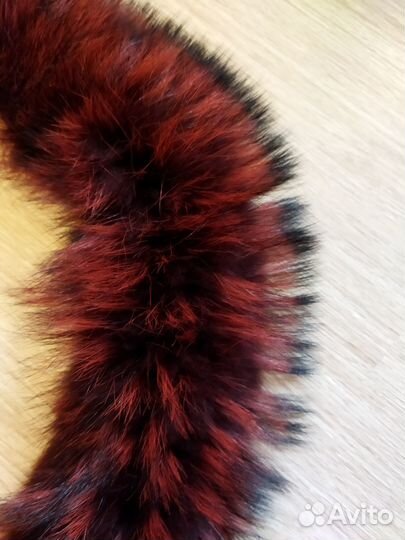 Воротник меховой опушка песец 75 см новый