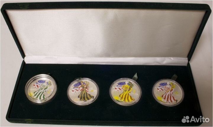 Набор монет 2007 года Времена года, 4 шт