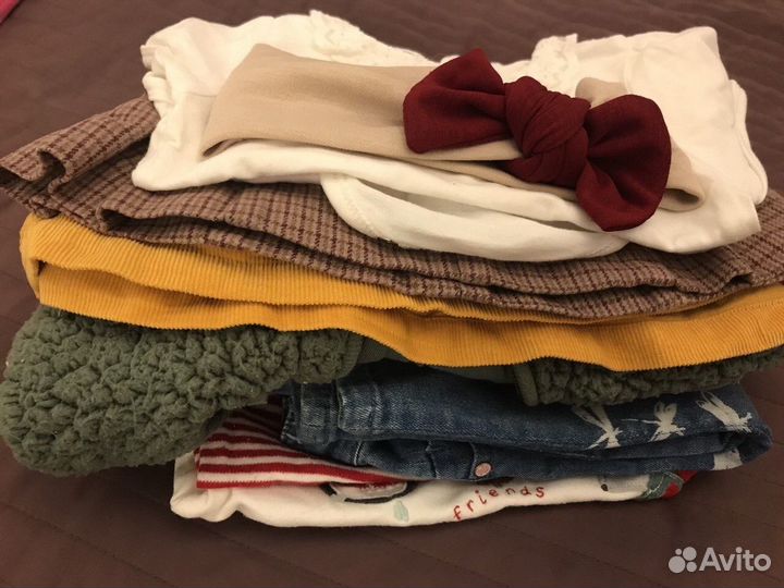 Пакет вещей девочке 74 80см zara hm mothercare