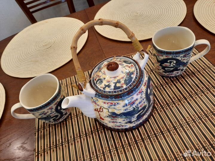 Чайный сервиз в китайском стиле на 2 персоны