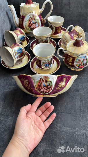 Фарфоровый чайный сервиз кисловодский