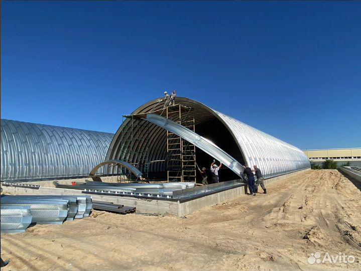 Ангар арочный 15метров х 30метров