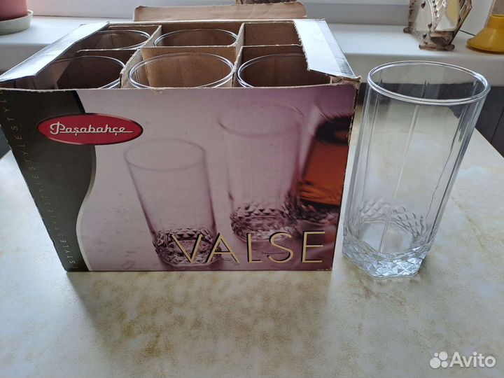 Набор стаканов 6шт 330мл новый