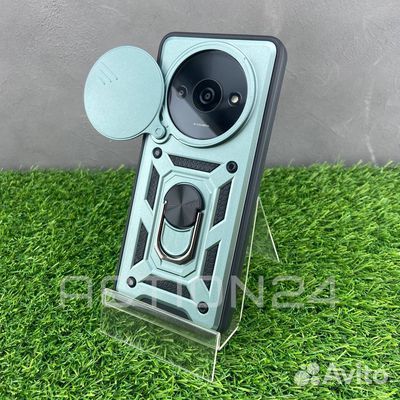 Чехол на Xiaomi Redmi A3 трансформер (зеленый)