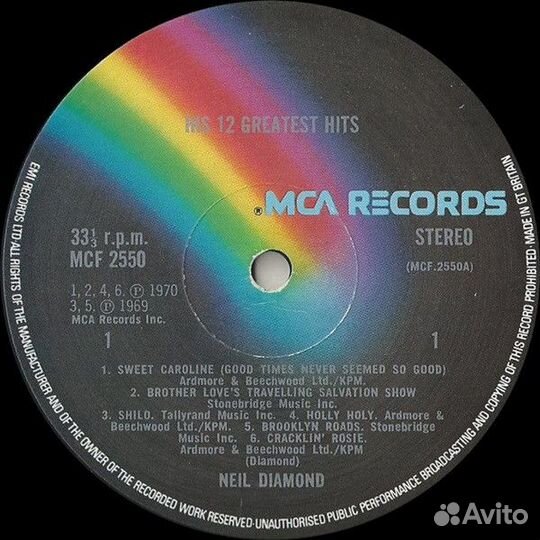 Виниловые пластинки Neil Diamond – His 12 Greatest