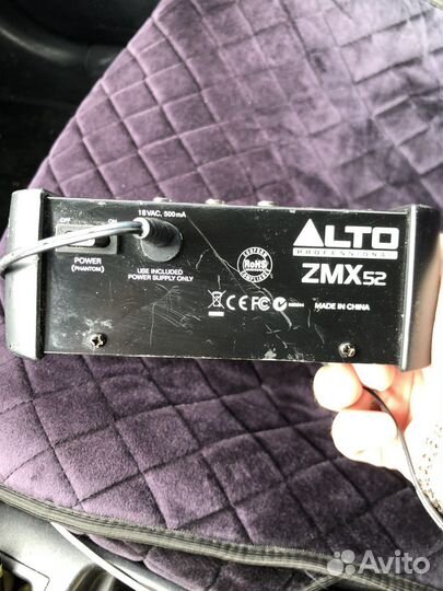 Микшерный пульт Alto zmx52