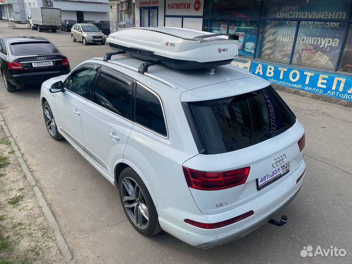 Бокс на крышу Turtle Tirol 420 211x92x38 бел гляне