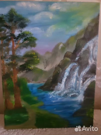 Картина маслом на холсте пейзаж