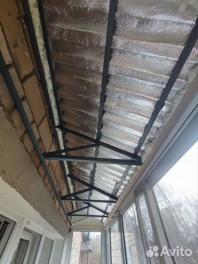 Крыша на балкон лоджию