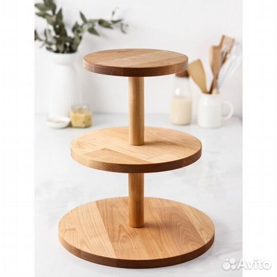 Трёхъярусная подставка Adelica, d32x26x20x1,8 см