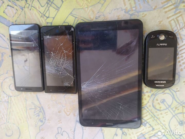 Телефоны и планшет на запчасти