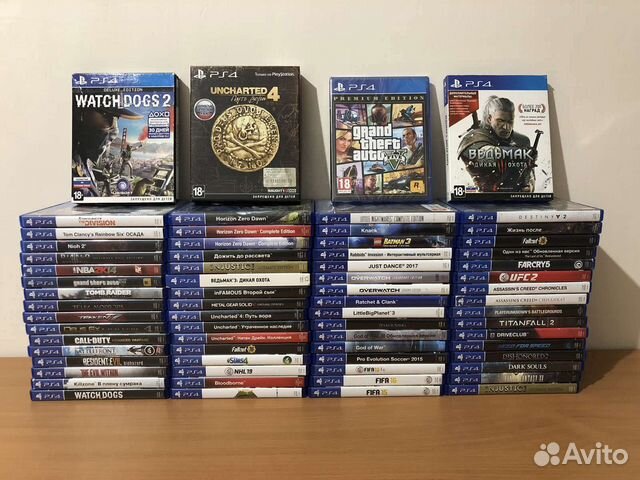 Игры, диски на ps4. Цены в описании
