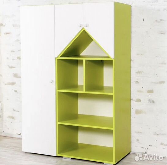 Шкаф-стеллаж Домик с пеналом