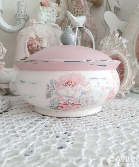 Конфетница, новая, дерево, ручная работа