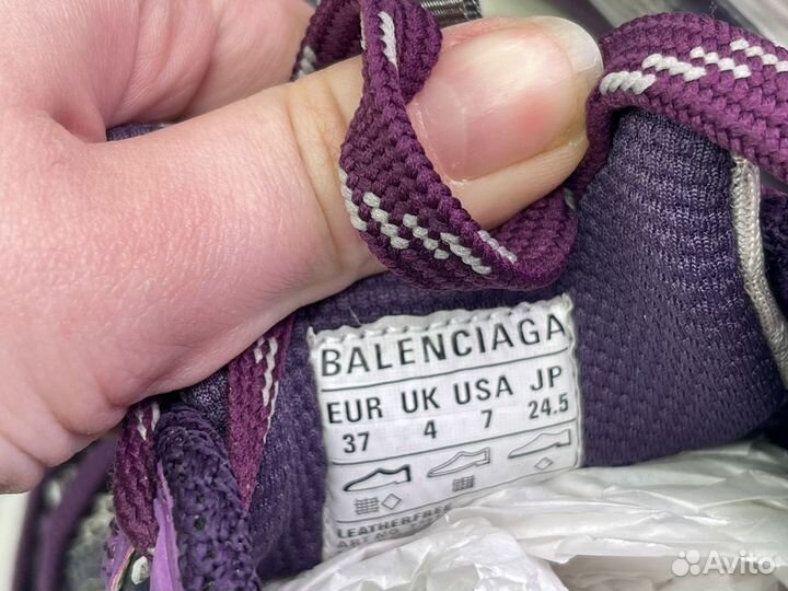 Кроссовки balenciaga 3xl purple and grey