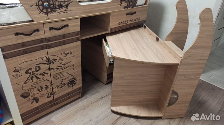 Кровать чердак корсар