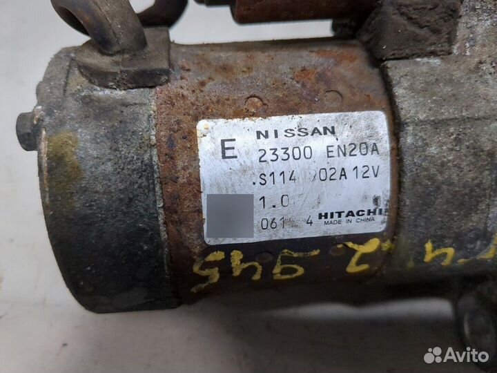 Стартер Nissan Qashqai, 2007