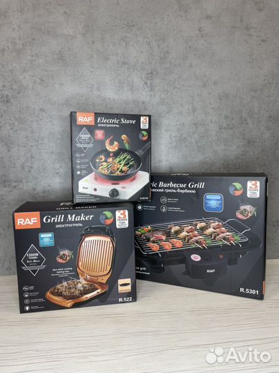 Электрогриль новый