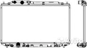 Sakura 32118506 Радиатор honda civic 06