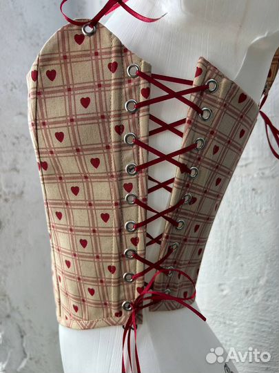 Корсет с крестом ручной работы винтаж