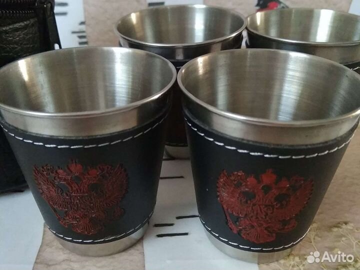 Набор рюмок из нержавейки для похода