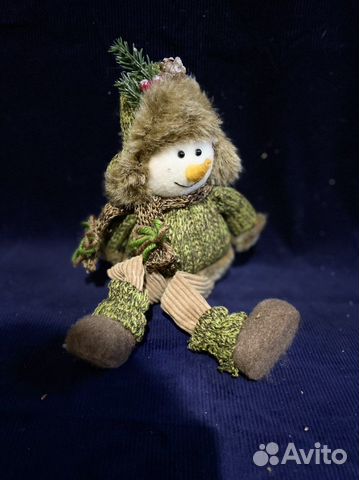 Снеговик игрушка новогодняя, ручная работа