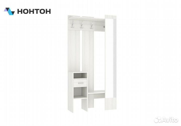 Прихожая Агата белый рамух