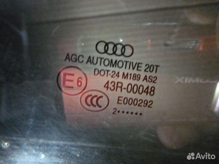 Стекло двери задней левой audi Q5 Q5 2008