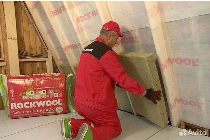 Базальтовая вата Rockwool Лайт Баттс Скандик