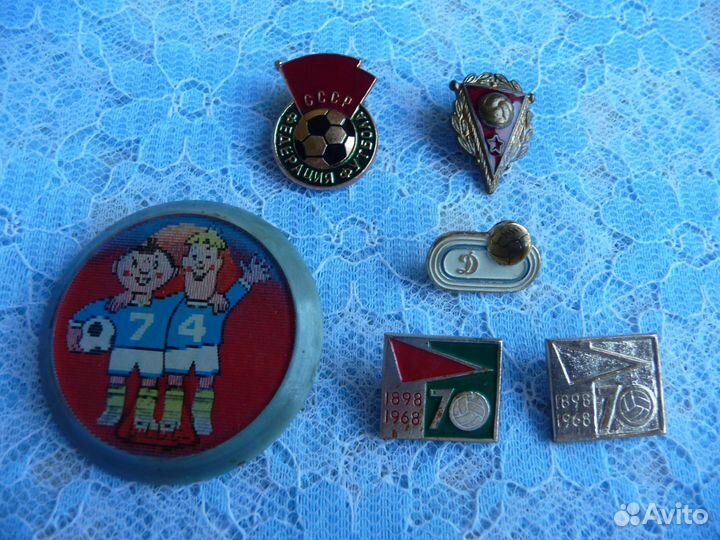 Значки спорт СССР футбол