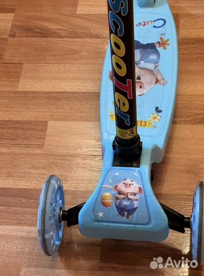 Самокат детский трехколесный складной