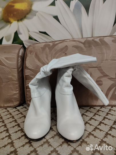 Сапоги демисезонные женские натуральная