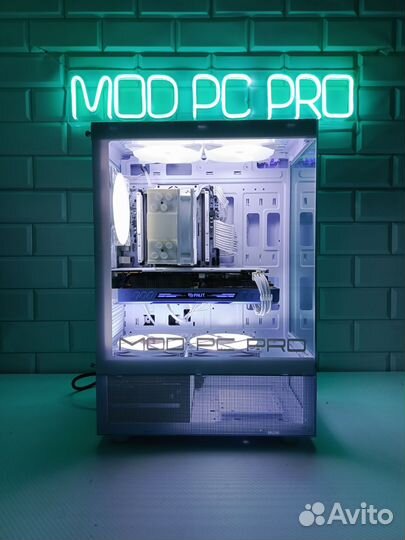 Мощный игровой компьютер белый/Intel