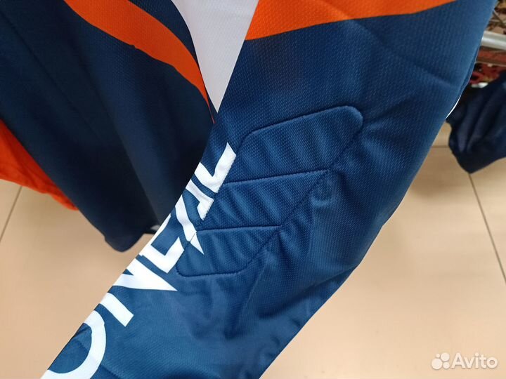 Комплект джерси + мотоштаны oneal rider сини/оранж