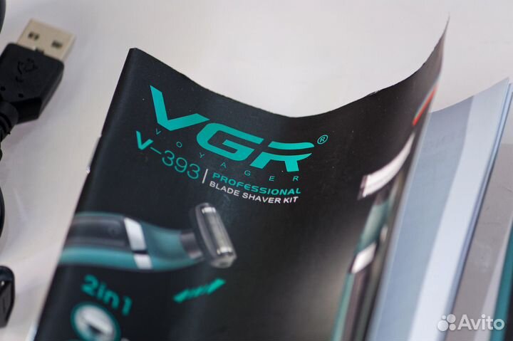 NEW Триммер шейвер аккумуляторный VGR V-393