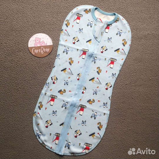 Пеленка кокон хлопок интерлок трикотаж