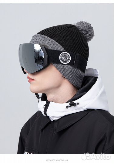 Горнолыжные очки Двойная линза Желтые Зеркало