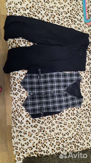 Школьная форма для мальчиков жилетка 60/128, брюки