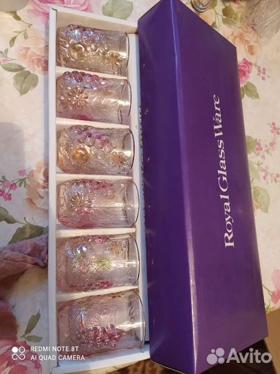 Хрусталь новый, сервиз, ваза