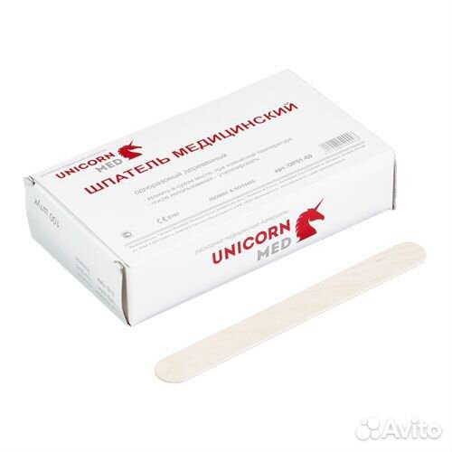 Шпатель медицинский Unicorn Med (5 уп. по 100шт)