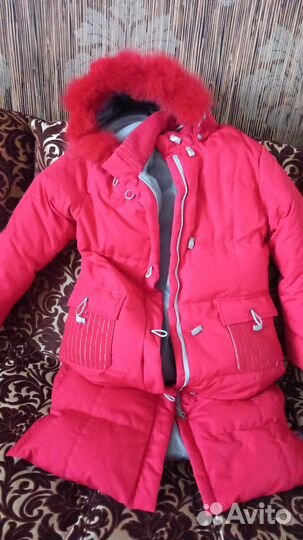 Пуховик женский 46 48 размер одевали неск. раз