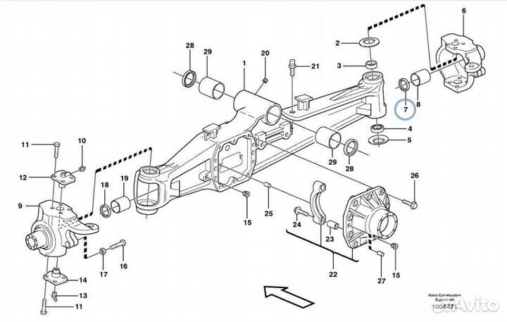 11709461 (VOE11709461) Сальник полуоси экскаватор