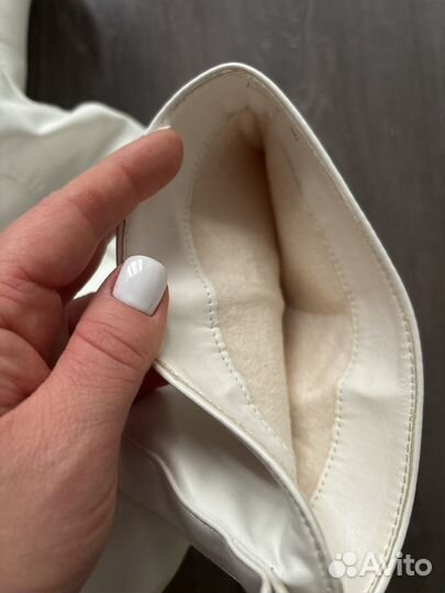 Сапоги женские 36 белые