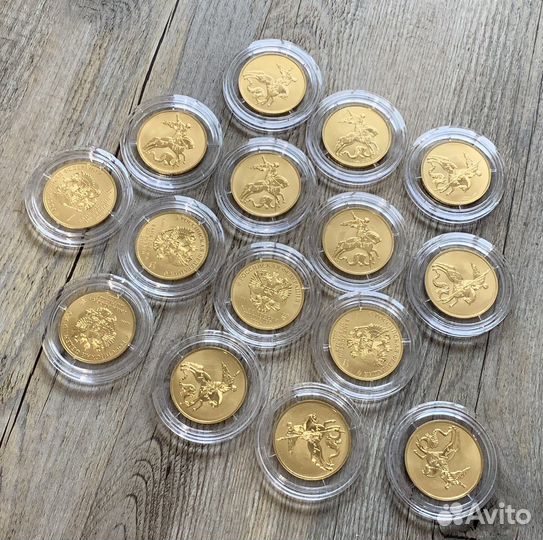 Георгий победоносец 100 рублей 15,55 г