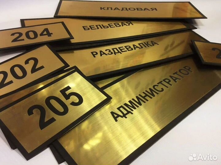 Изготовление Табличек на двери Уголок потребителя